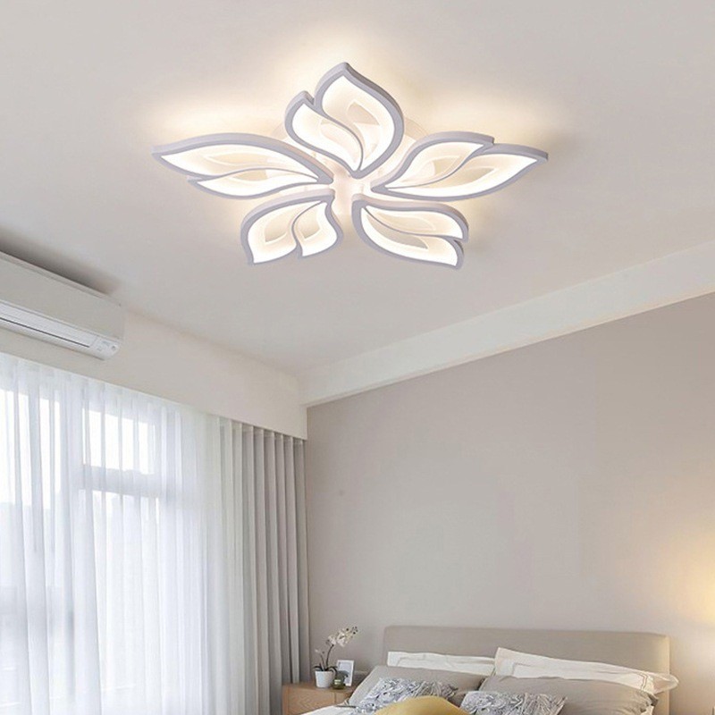 LED โคมไฟห้องนั่งเล่น ไฟสามสี โคมไฟเพดาน ทันสมัย นอร์ดิก ห้องรับประทานอาหาร ห้องนอน ห้องอ่านหนังสือ โคมระย้า - รูปที่ 7