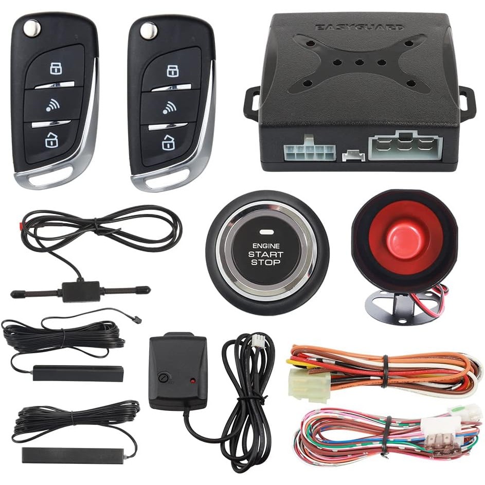 EASYGUARD EC003NV-NS PKE Passive Keyless Entry รถ Push Star ปุ่มเครื่องยนต์ระยะไกลเริ่มหยุด Shock Se