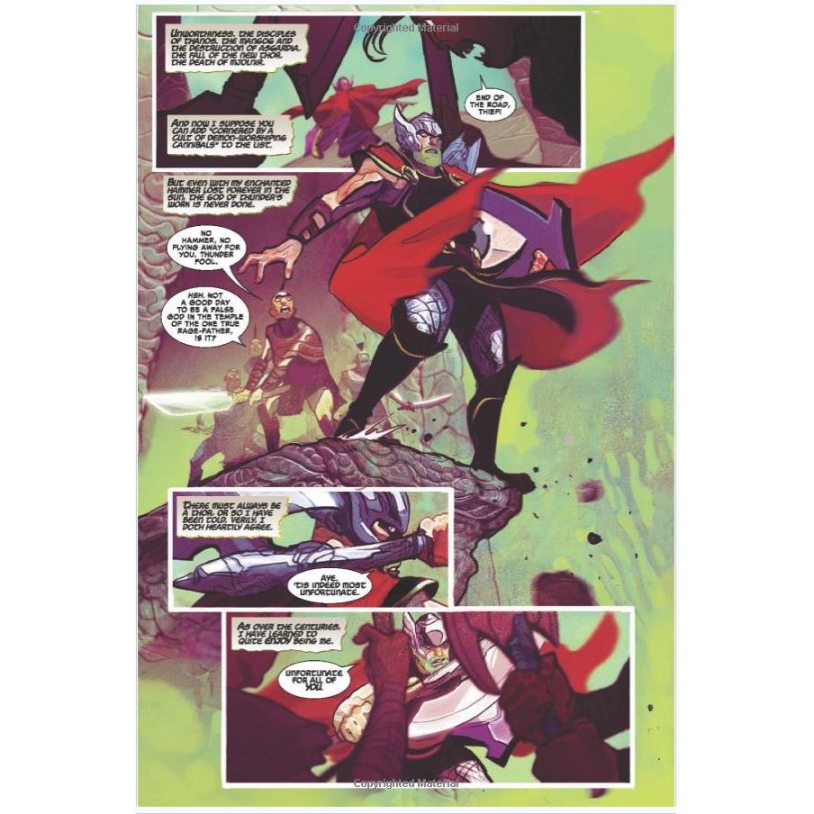 การ์ตูนมาร์เวลต้นฉบับ 2018 Thor V4