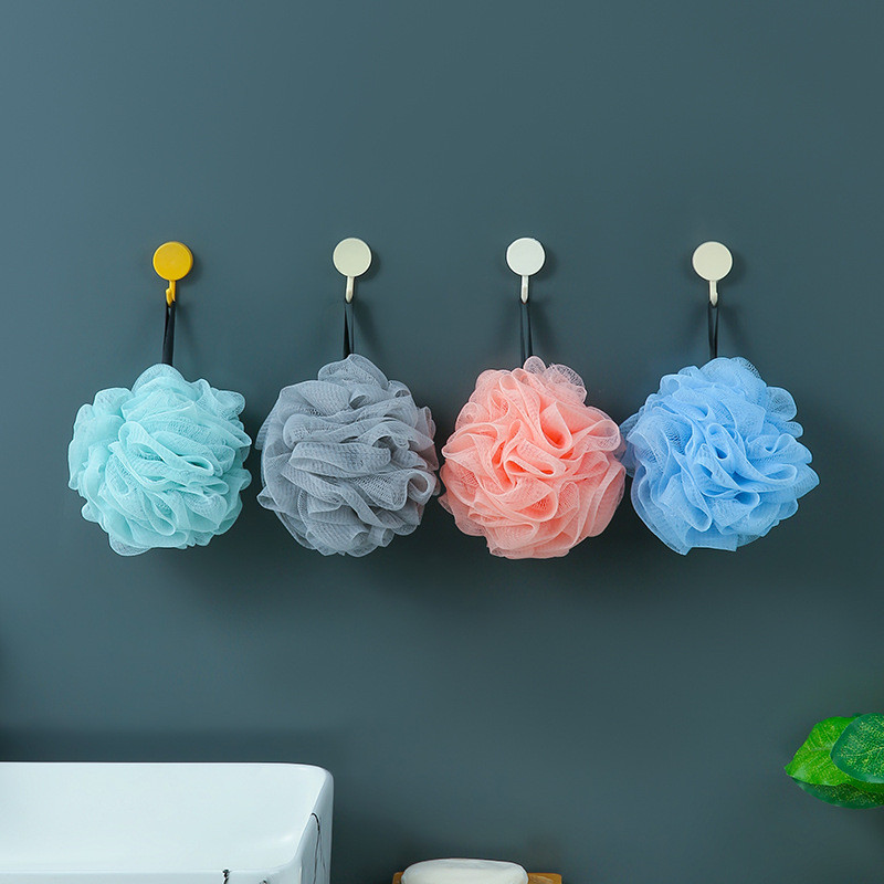 1/2/5 ชิ้นพร้อมสต็อกอาบน้ําฟองน้ํา Loofahs ตาข่าย Pouf Shower Ball ฟองน้ําอาบน้ํา - รูปที่ 5