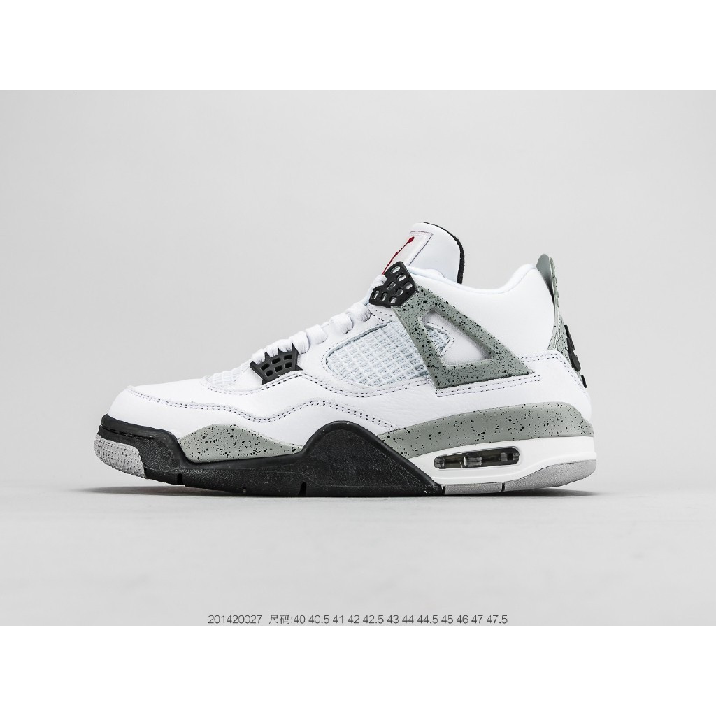 Air 4 og white cement aj4 รองเท้าผ้าใบผู้ชาย