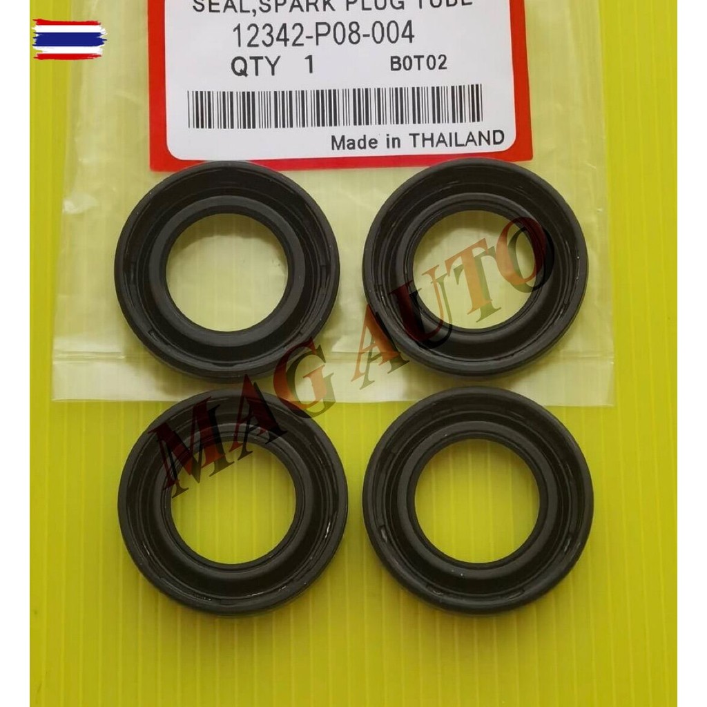ซีลเ้าหัวเทียน HONDA City, Accord, Civic year1996-2001 แท้ price 4 ตัว NO:12342-P08-004