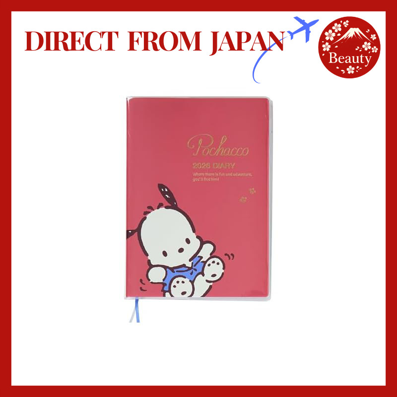 Sanrio B6 Diary (Block Type) 2026 Pochacco Paper, October Start, Planner, Schedule Book, Diary, Sche
