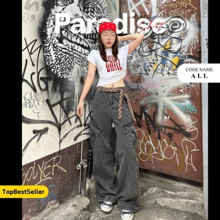 Paradise | Baggy Cargo All Retro Color | กางเกงเบกกี้คาโก้ | ใส่ได้ หญิง - ชาย | Unisex | Women - Men | Jeans