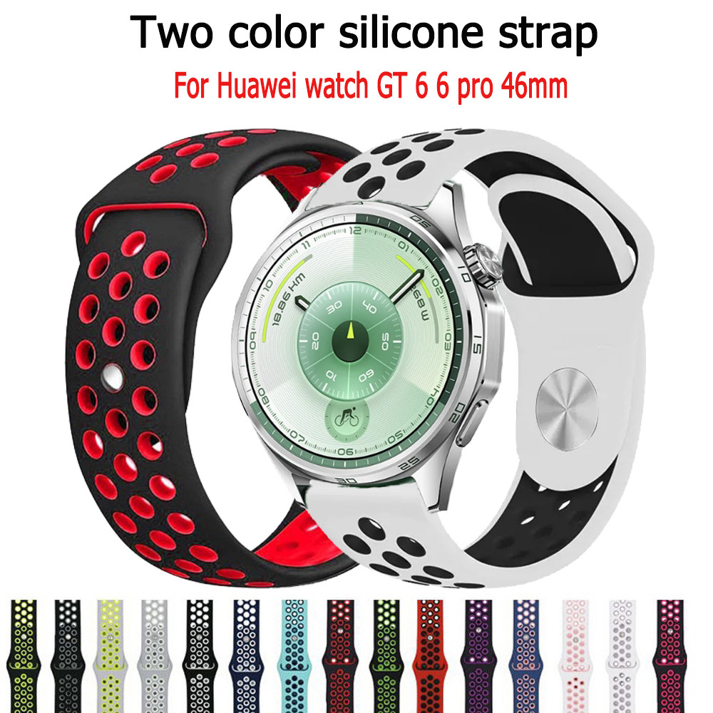 สายรัดสายนาฬิกา แบบซิลิโคน สำหรับ Huawei watch GT6 6pro 46mm นาฬิกา สมาร์ทวอทช์