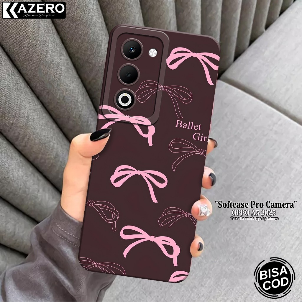 Softcase Hp OPPO A5 2025 แฟชั่นล่าสุดกรณีความงาม OPPO A5 2025 ซิลิโคน Pro ปลอกกล้อง OPPO A5 2025 Kes