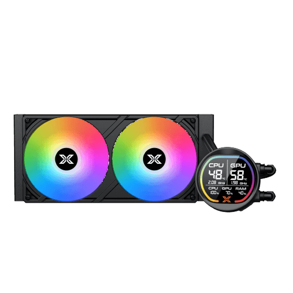 XIGMATEK LK 240 Pro Digital Black With 2.7inch Smart Digital LCD 240mm CPU Liquid Cooler