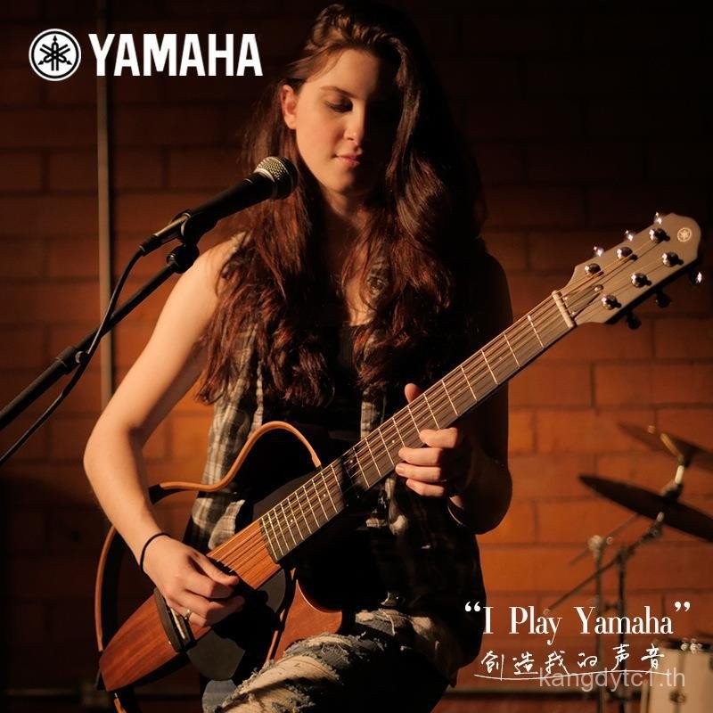 YAMAHA YAMAHA Silent Guitar SLG200N กีตาร์คลาสสิก SLG200S ไม้พื้นบ้านแบบพกพา One Piece จัดส่งบน Beha