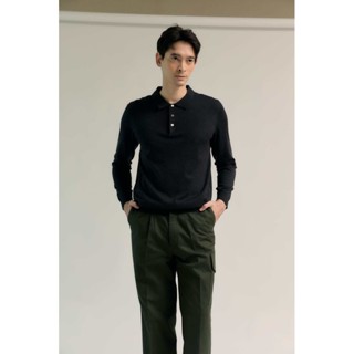 Thesilverneedle - summer knit long sleeve mop buttons (4 สี)…