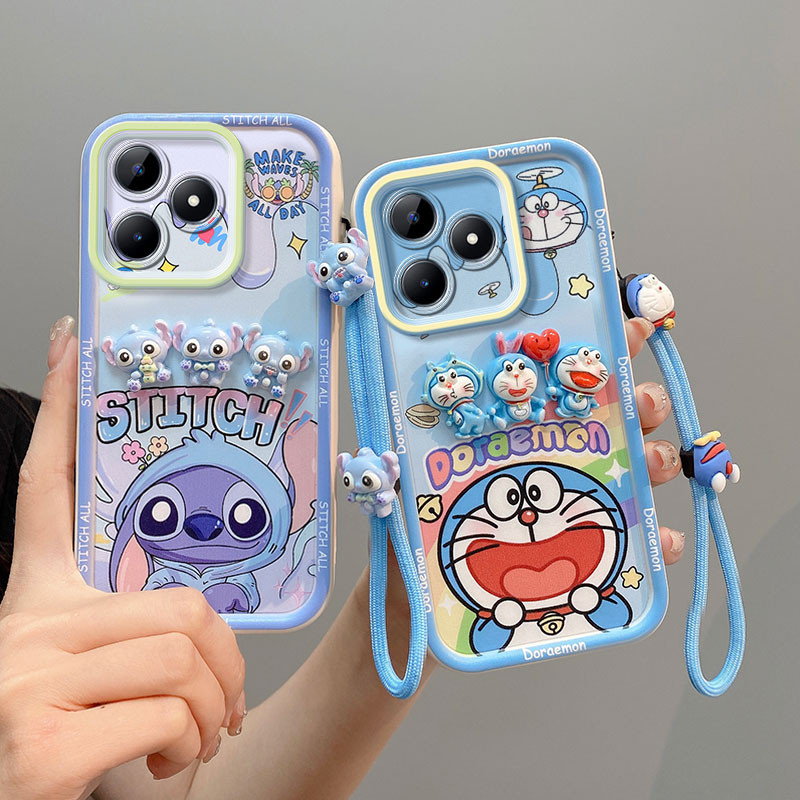 เคส Realme C63/เคส Realme C61 สวย 3D ตุ๊กตาเคสโทรศัพท์แบบนุ่ม XXTYGZ3