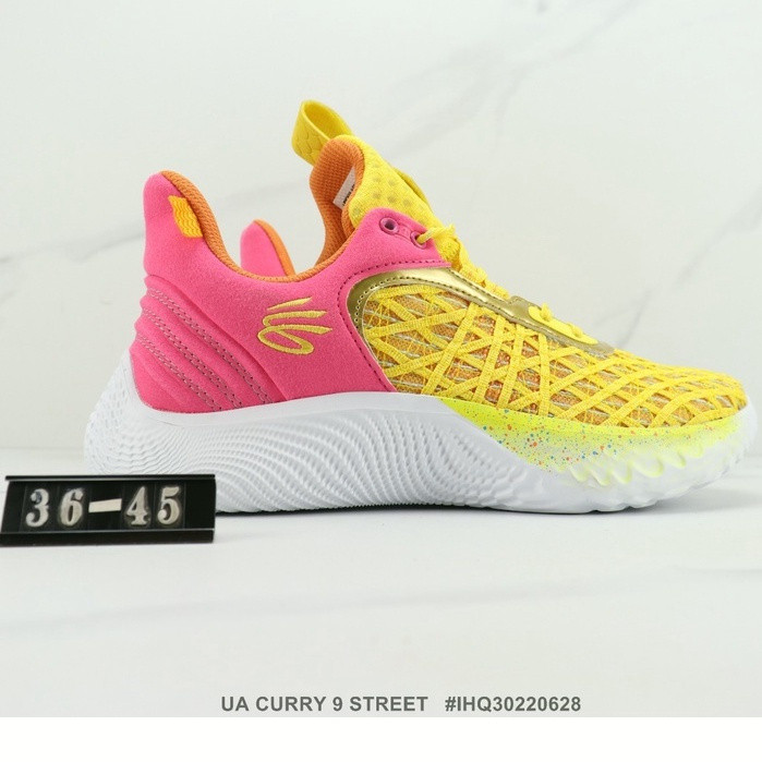 UA Curry 9 Street รองเท้าลําลองกลางแจ้ง รองเท้าผ้าใบผู้หญิง แฟชั่น รองเท้าผ้าใบผู้ชาย รองเท้า Leo