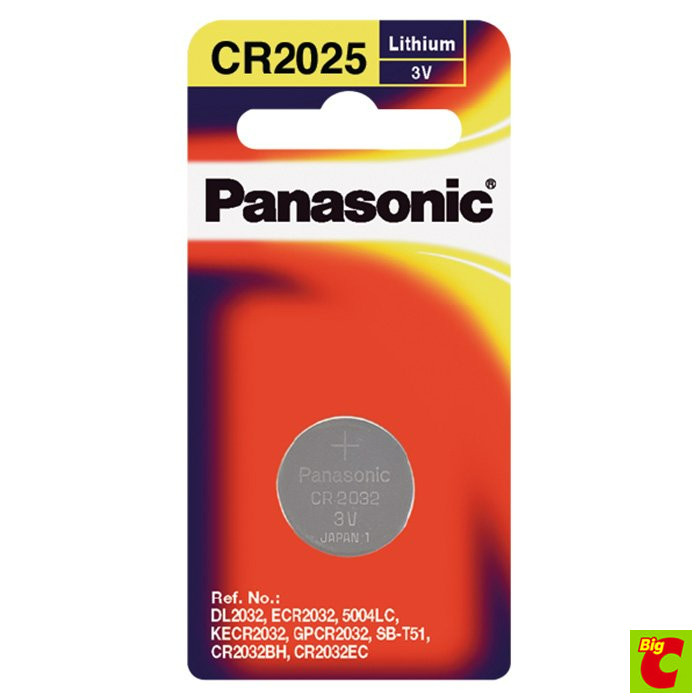 พานาโซนิค ถ่านกระดุม ลิเธียม 3V รุ่น CR2025 ราคา ถูกที่สุด ดีลบีเคเค