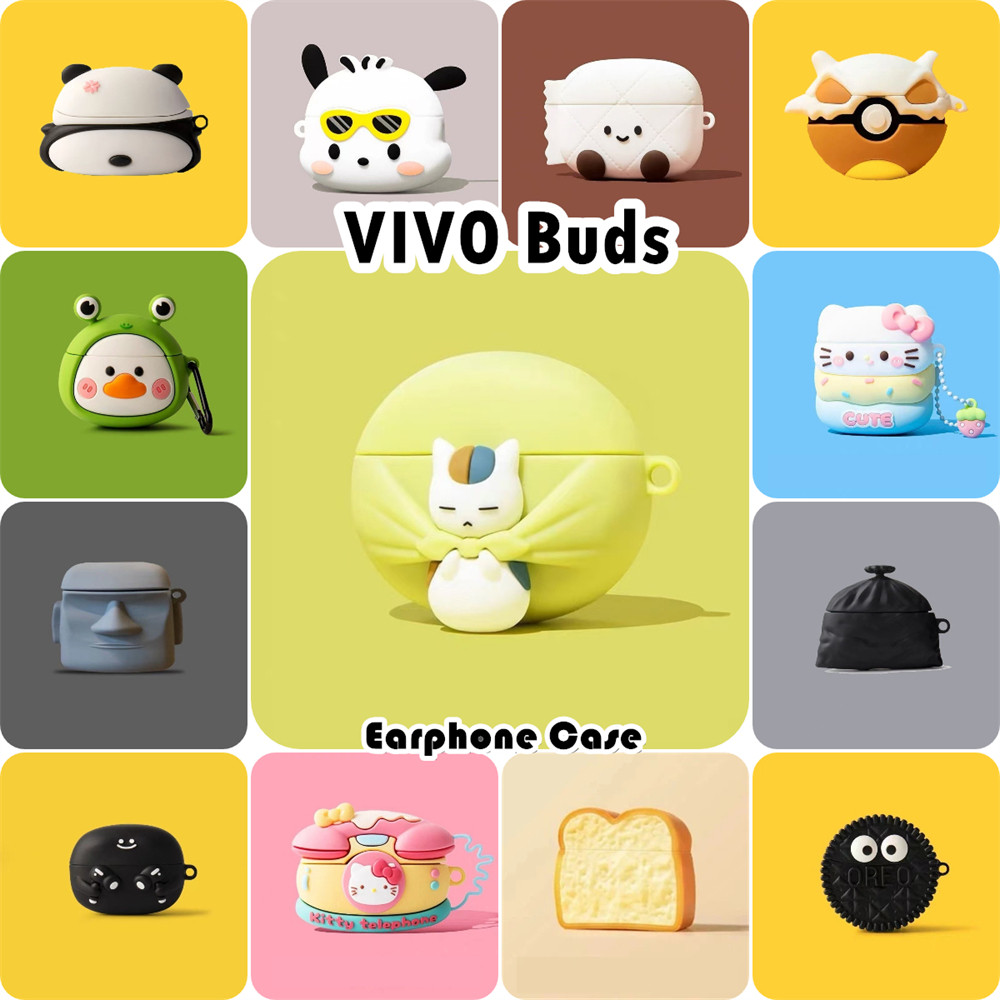 ส่วนลดสําหรับ VIVO Buds Case Casing Soft Silicone Creative Cartoon Headphone Case Cover NO.2