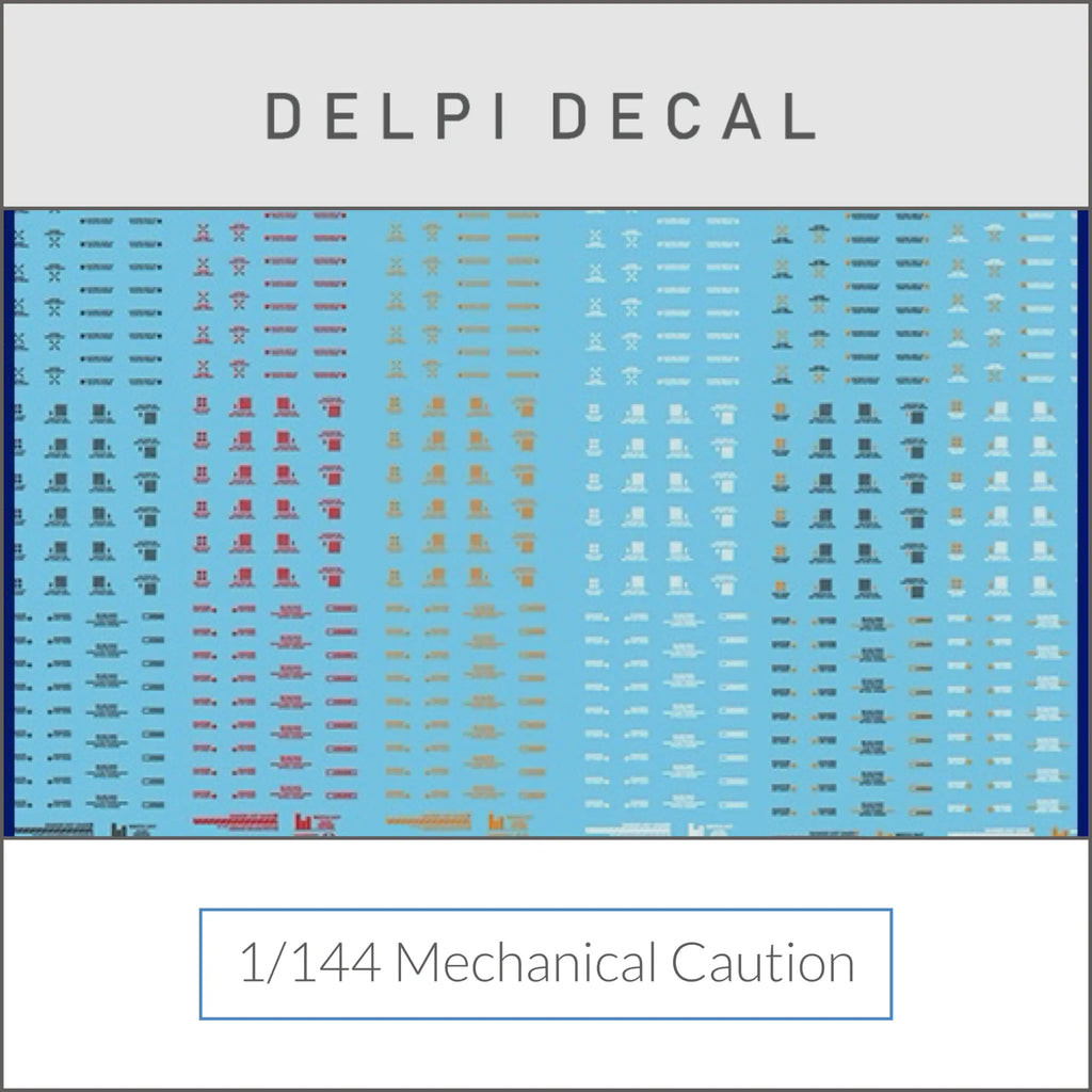 Delpi Decal (ดีคอลน้ำ) 1/144 Mechanical Caution