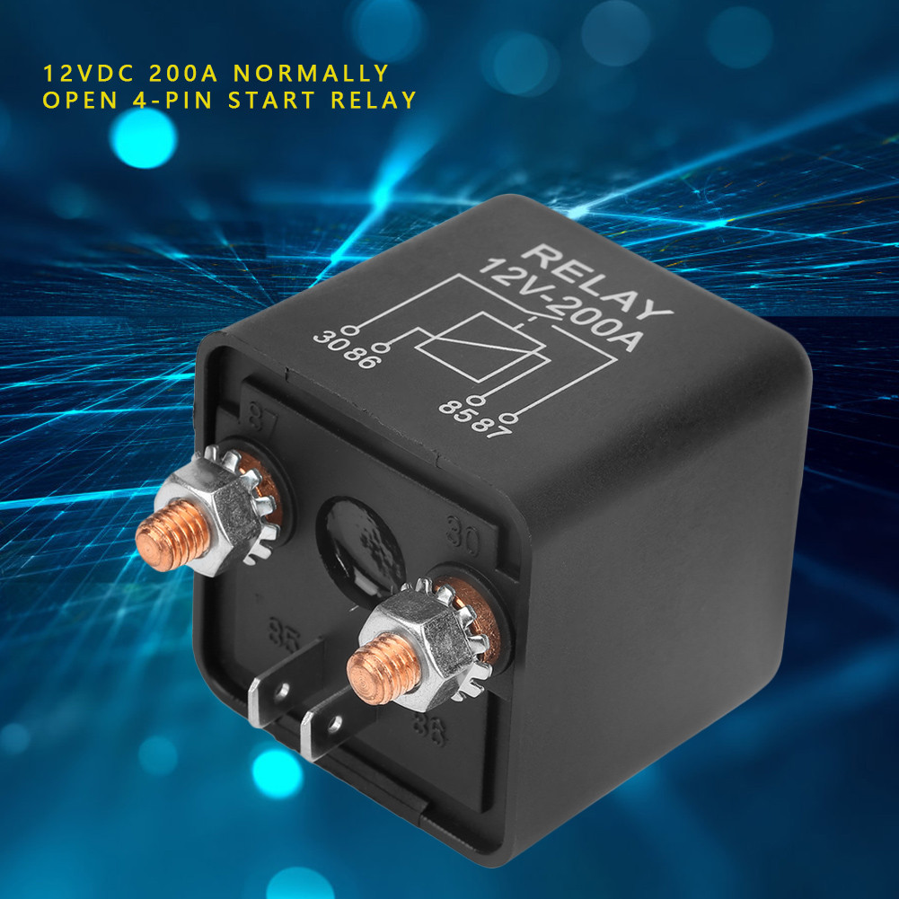 Effectmusic-TH WM686 12V 4-Pin Heavy Duty รถสตาร์ทรีเลย์ที่สวิตช์ปิด 200A
