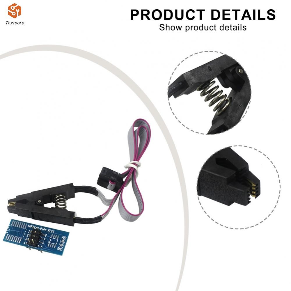 1 ชุด CH341A SOP8 ถึง DIP8 ทดสอบ Burning Cclip สําหรับ SOIC8 SOP8 ชิป IC อะแดปเตอร์