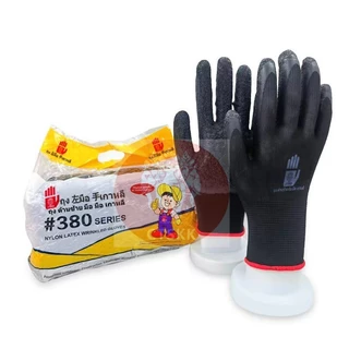 [9.15| โค้ดPSKX149ลดเพิ่ม]ถุงมือเคลือบยางถุงมือทำงาน( ยกโหล12คู่ )