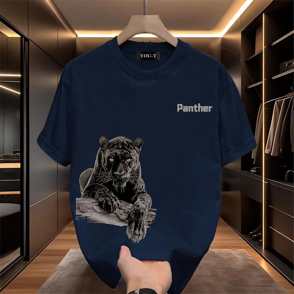 Top.street สินค้าใหม่! t shirt oversize เสื้อแฟชั่น สบายและนุ่ม แขนสั้น 'LION PANTHER' ผ้าCotton 100% สไตล์ลำลอง