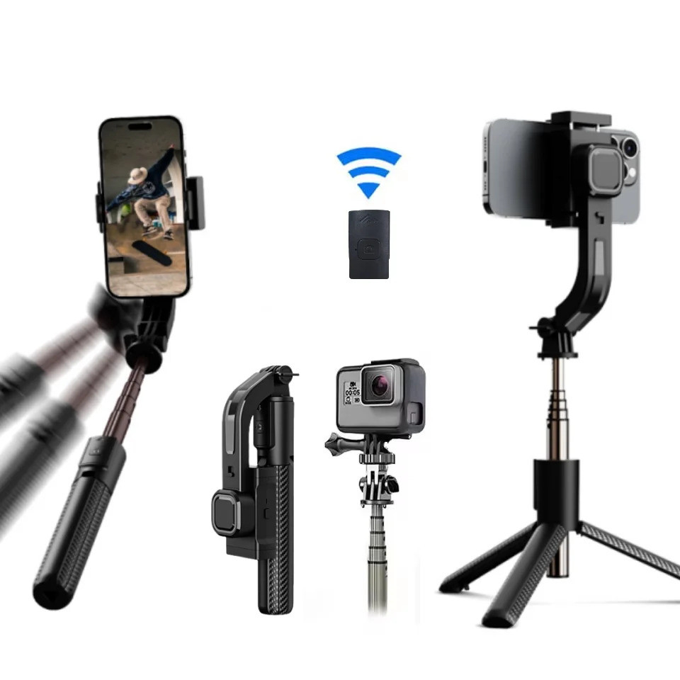 Roreta C06h บลูทูธมือถือ Gimbal Stabilizer โทรศัพท์มือถือ Selfie Stick อลูมิเนียมปรับขาตั้งกล้องสมาร