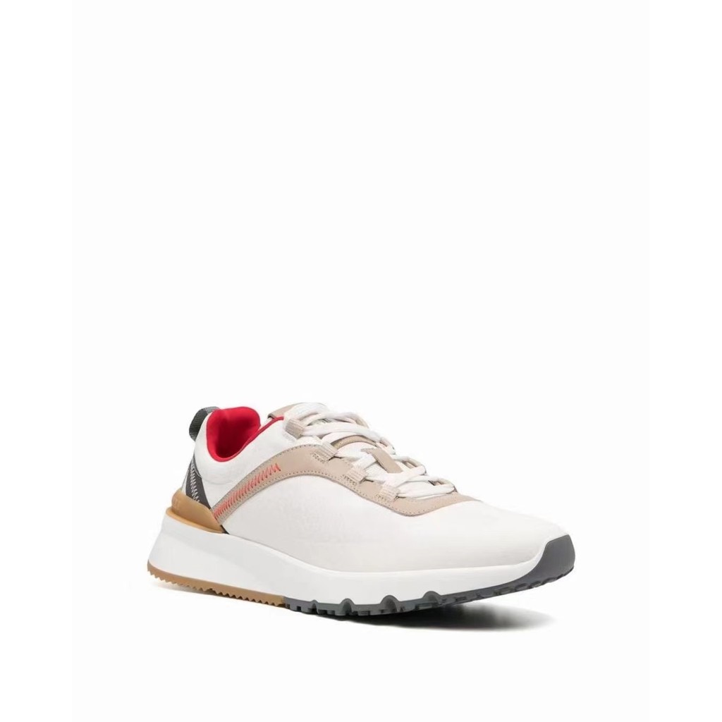 Brunello cucinelli รองเท้ากีฬาลําลองแฟชั่นสําหรับผู้ชายรองเท้าผู้ชายรองเท้าวิ่งกลางแจ้ง