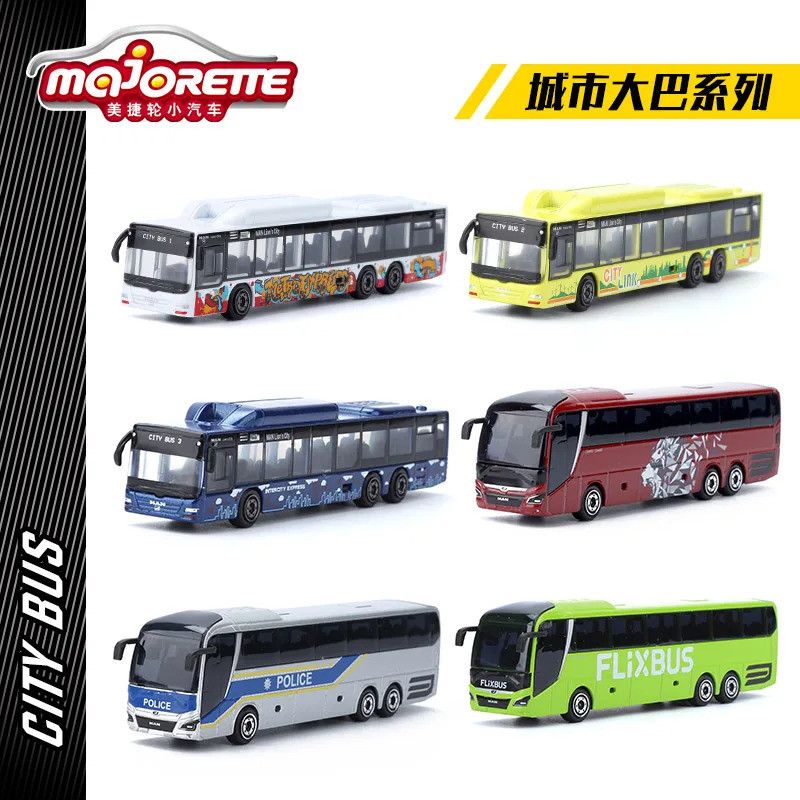 Majorette CITY BUS MAN LIONS CITY C Die-cast Model Collection ยานพาหนะของเล่น