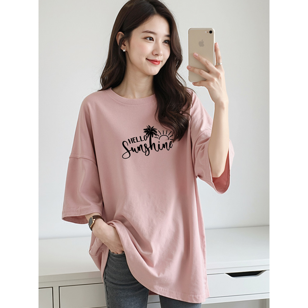 2Y928 1XL-5XL TShirt เสื้อผ้าผู้หญิง TShirt Crop Top เสื้อ T เสื้อ Plus ขนาดผู้หญิงอินเทอร์เน็ตเสื้อ