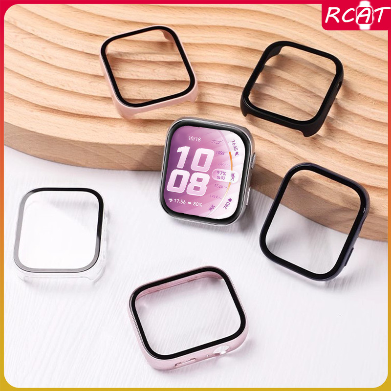 เคสพีซีแบบแข็ง for Huawei Watch Fit 5 5 Pro 4 4 Pro 3 อุปกรณ์เสริม smartwatch กระจกเทมเปอร์ปกป้องหน้าจอฝาครอบกันชนเต็ม
