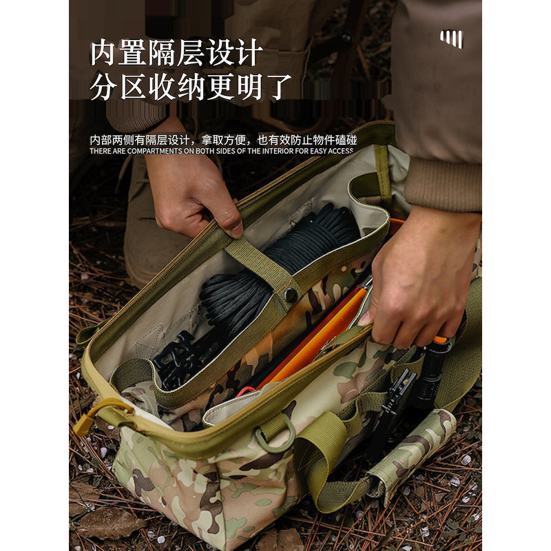 Outdoor Camping เต็นท์อุปกรณ์เสริม Ground Hammer Organizer กระเป๋าเก็บ Sundries Bag Camp Hammer กระเ