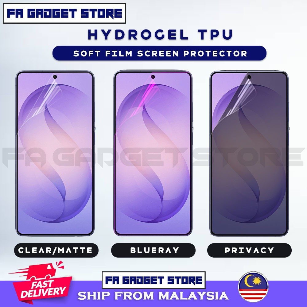 ฟิล์มกันรอยหน้าจอ Hydrogel สําหรับ Samsung Galaxy S26 Ultra | เอส26 พลัส | S25 S24 S23 FE Full Cover Film Tinted HD Matte Clear