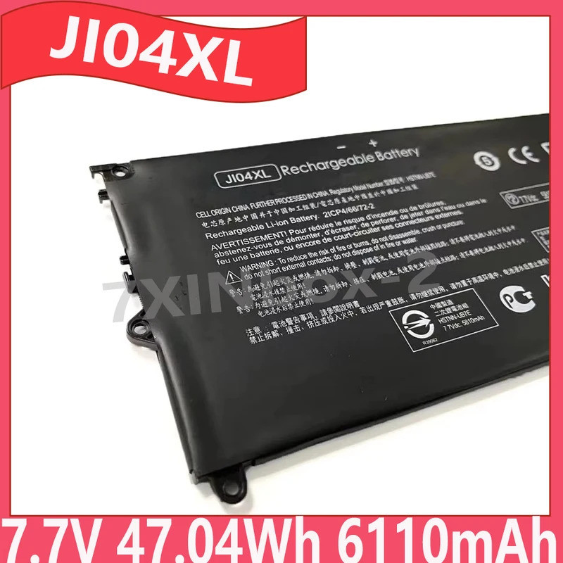 JI04XL 7.7V 47.04Wh 6110mAh แบตเตอรี่แล็ปท็อปสําหรับ HP Elite X2 1012 G2 G2-1lv76ea HSTNN-UB7E HSN-I