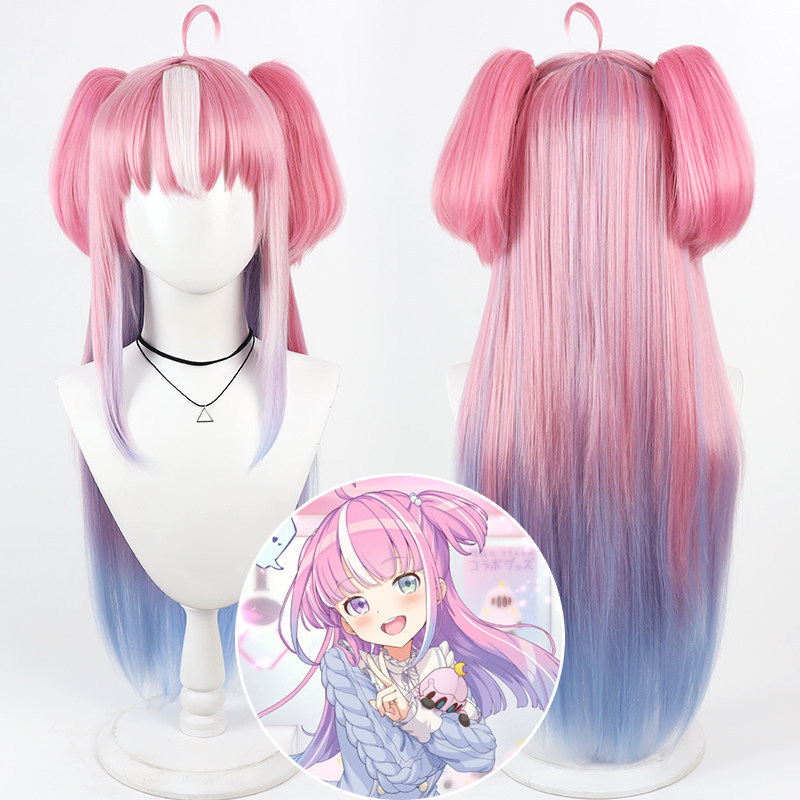 VTuber Himemori Luna Cosplay Wig, Two-tone Gradient Hair Wig for Various Sailor Suit Looks