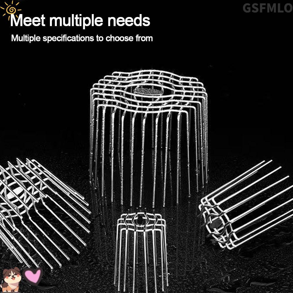 GSFMLO ฝาครอบระบายน้ําระเบียง,สแตนเลสขนาดใหญ่เปลี่ยนหลังคาท่อระบายน้ําชั้น,ทนทานป้องกันการปิดกั้นรอบ หลังคา ฝนท่อหมวกระบายน้ําประปาฟิตติ้ง