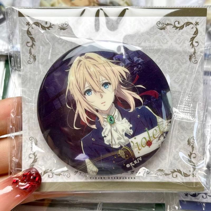 Violet Evergarden/Violet Evergarden Badge Violet Evergarden Gem Series 58mm เข็มกลัด/cuzr