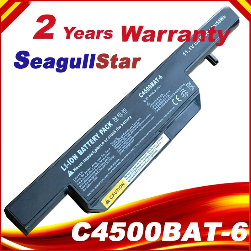 C4500BAT-6 C4500BAT 6 C4500BAT6 แบตเตอรี่สําหรับ Clevo C4100 C4500 C4500Q C5100Q C5500Q B4100M B4105
