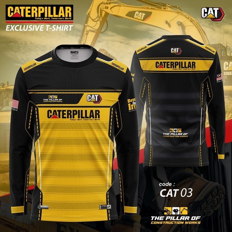 THE PILAR OF CONSTRUCTION Works,Caterpillar EXCLUSIVE แขนยาว 3 มิติฟรี
