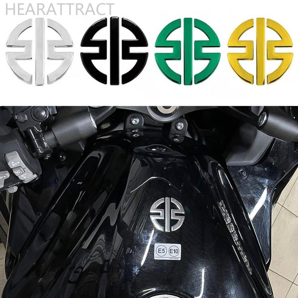 HEARATTRACT 2 ชิ้น 3D สติกเกอร์รถจักรยานยนต์ Fairing Decals ตราสัญลักษณ์ถังโลโก้สําหรับ Kawasaki NIN
