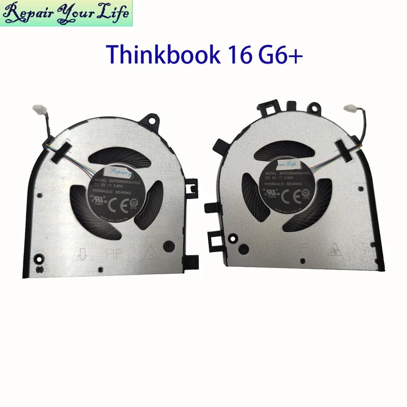 * CPU GPU พัดลมระบายความร้อนสําหรับ Lenovo Thinkbook 16 G6+ IMH 5F10S14152 โน้ตบุ๊ค Cooler หม้อน้ําพ