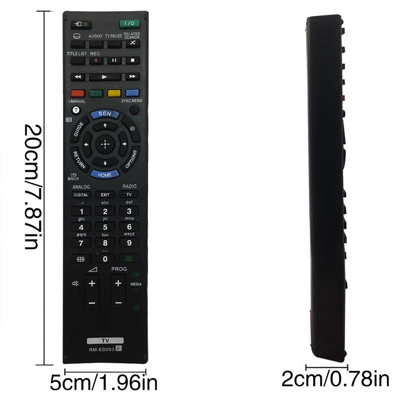 รีโมทคอนโทรลทดแทนสําหรับทีวี LCD Sony RM-YD050 KDL-32EX407 KDL-40EX407 KDL-60EX500/55EX500/55EX500/5