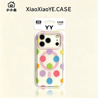 หรูหราสีม่วงสองชั้น IMD Polka Dot Magnetic Attraction เหมาะสําหรับ iPhone 17 Pro Max เคสโทรศัพท์ 16 15 14 PRO MAX ปลอกกันกระแทกเลนส์กล้องป้องกันอะคริลิคปกหลัง