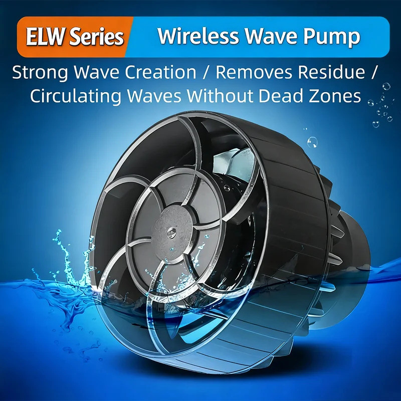 Jecod Jebao ELW Sine Wave Pump Quiet Wavemaker Vario Mini Wave Maker สําหรับน้ําเค็มและน้ําจืด
