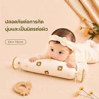 หมอนข้างเด็ก ผ้าฝ้าย นุ่มและเต็ม ถอดซักได้ รองรับสรีระศรีษะของเด็กได้ดี​ หมอนข้างเด็กทารกแรกเกิด
