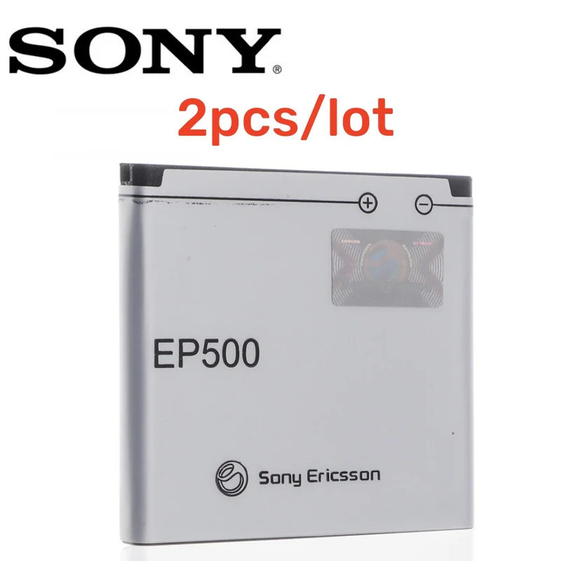 2 ชิ้น/ล็อต Original EP500 1200mAh แบตเตอรี่สําหรับ Sony Ericsson Xperia ST17I ST15I SK17I WT18I X8 