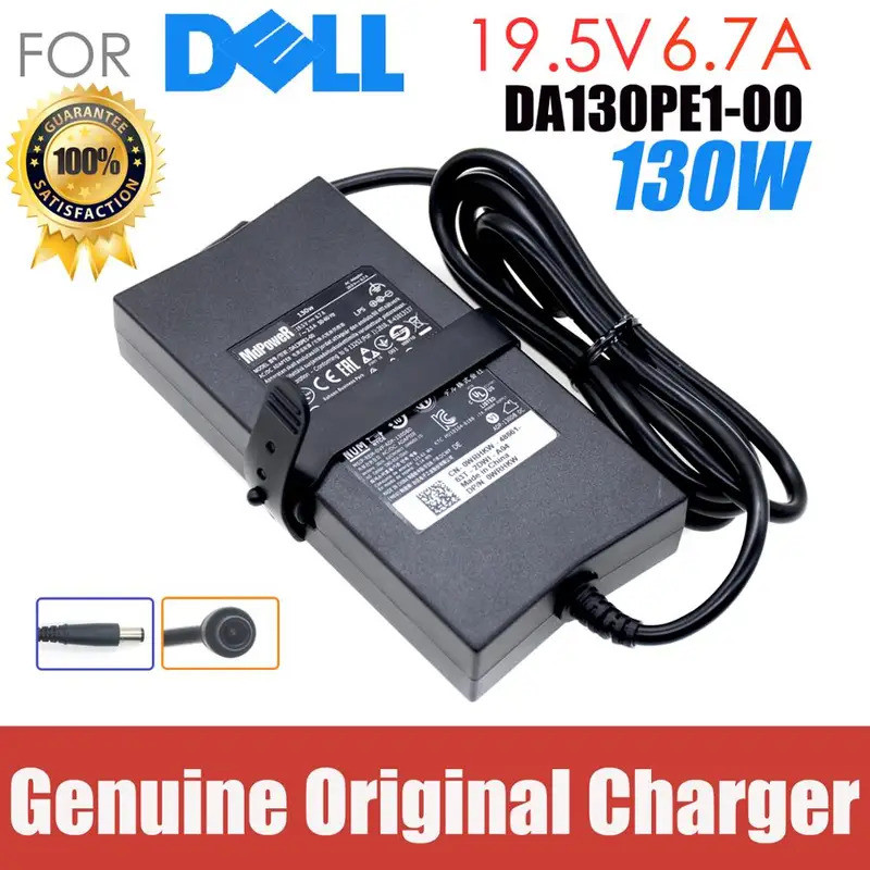 Original 19.5V 6.7A 130W แล็ปท็อป ac Adapter Charger สําหรับ Dell XPS 15 M1210 M1710 9530 GEN 2 9Y81