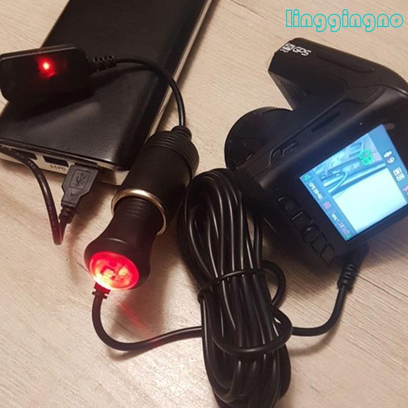 RR 5V 2A USB ถึง 12V ไฟแช็กซ็อกเก็ต USB ไฟแช็กชายกับหญิง