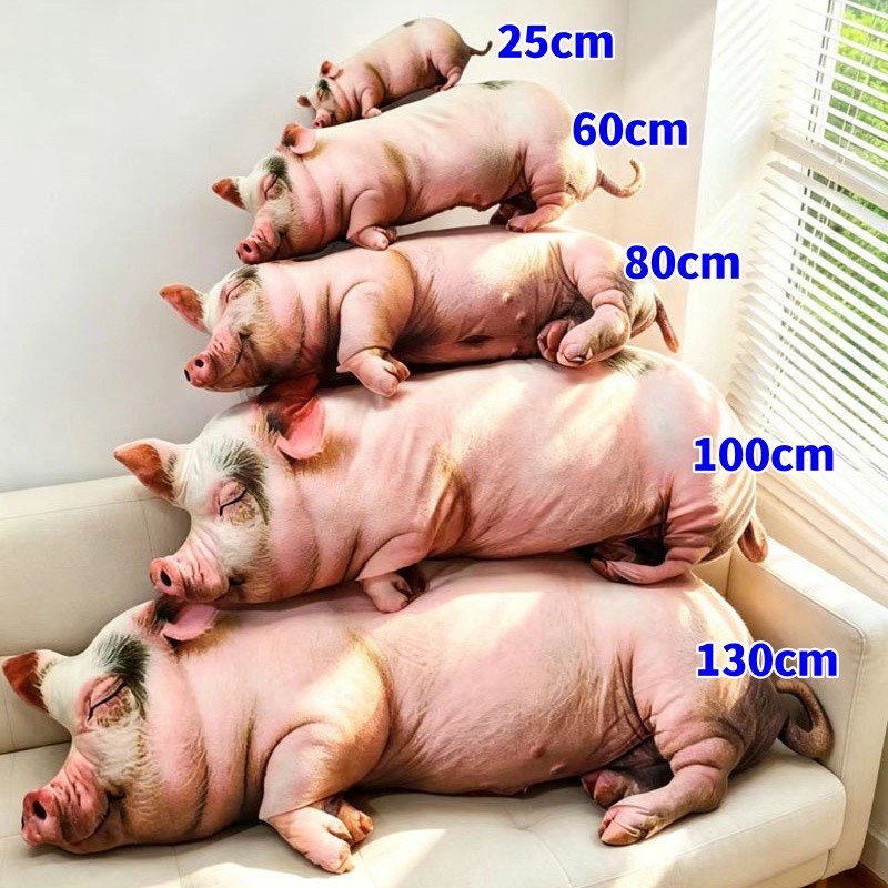 ของเล่นตุ๊กตาหมูจําลอง ฮัมกา น่ารัก หมอนหมูน่ารักตุ๊กตาสัตว์นุ่มและสนุกเบาะโซฟาของขวัญวันเกิดแฟนสาวตกแต่งห้องนอนและอุปกรณ์การศึกษาตกแ