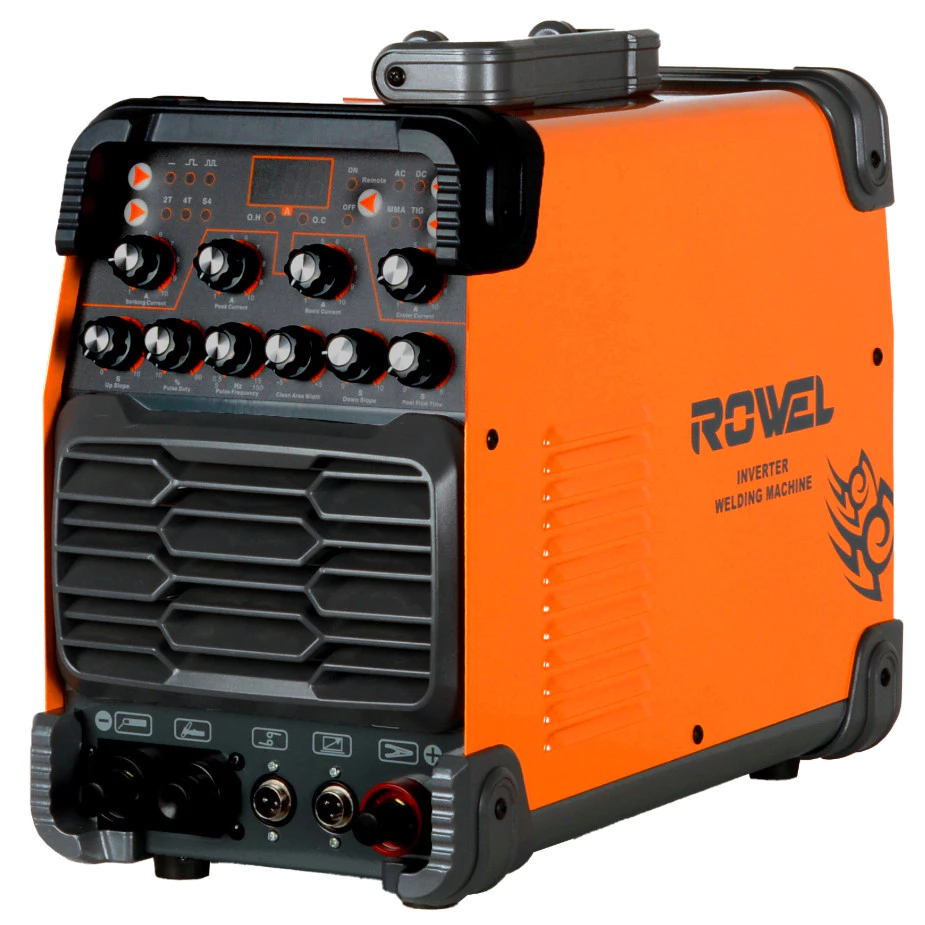 ROWEL เครื่องเชื่อม 2ระบบ รุ่น RW-WM-TIG200AC/DC สีส้ม ตู้เชื่อม เครื่องเชื่อมไฟฟ้า ตู้เชื่อมอินเวอเตอร์