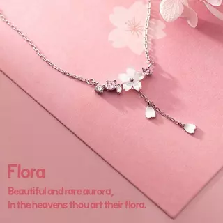 Flora Necklace สร้อยคอเงินแท้ S925 [MERCELO]