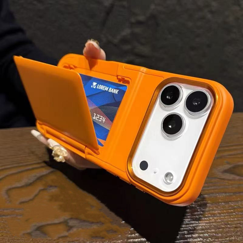 ธุรกิจพลิกผู้ถือบัตรเคสโทรศัพท์สําหรับiPhone 18 17 Pro Max 16 Pro Max 15 14 13 12 Pro Max 14 15 16 Plus 11 15 Pro MaxกันกระแทกFlip Card Holder Hard Case