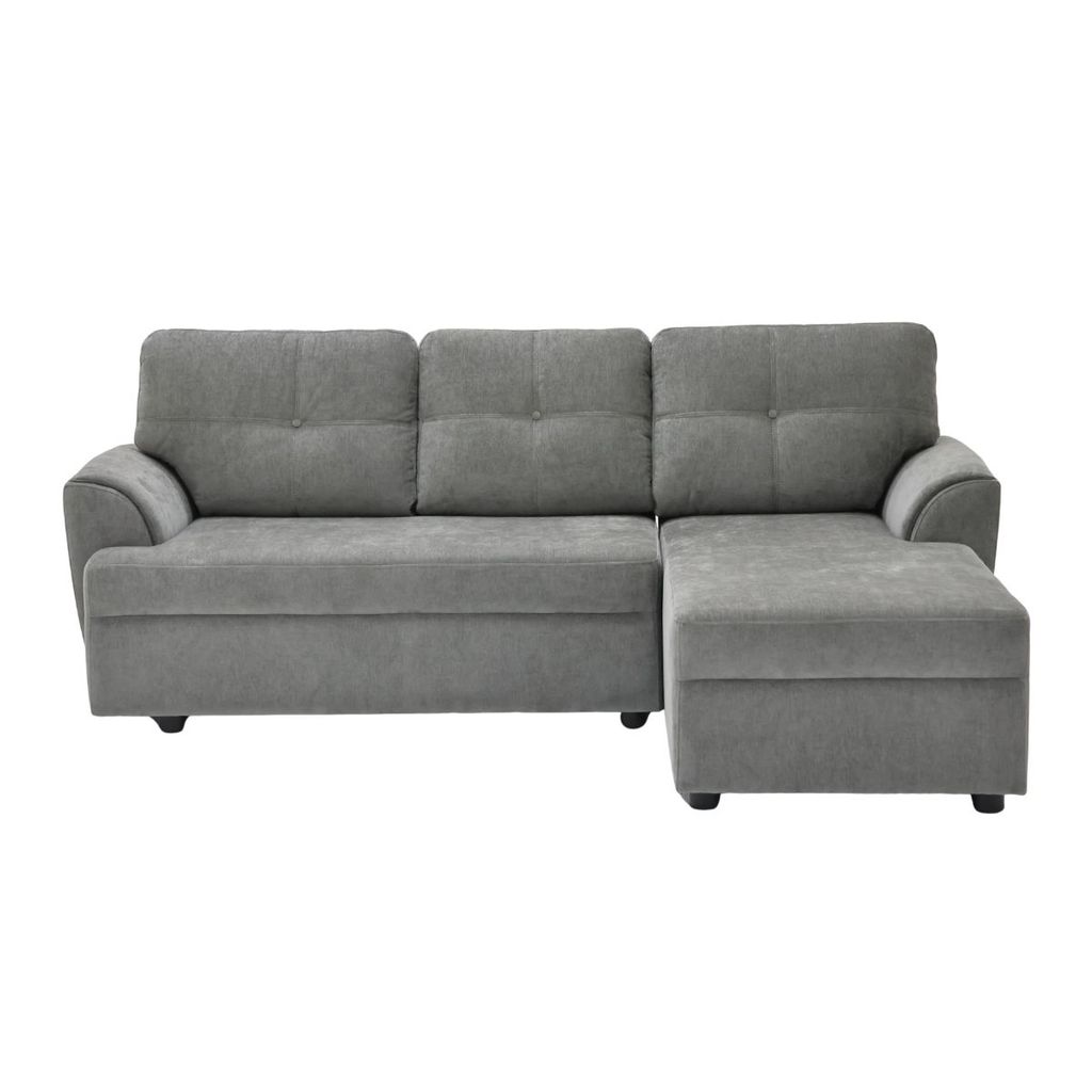 Koncept Furniture โซฟาเข้ามุมขวา รุ่น Reno สีเทา แบรนด์ KONCEPT FURNITURE