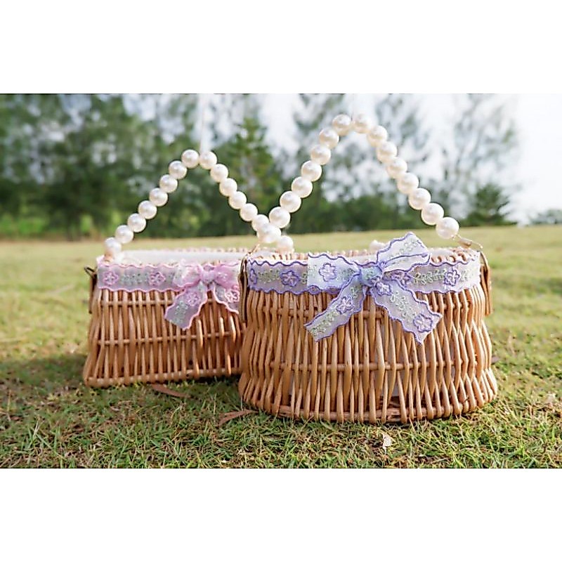 🌾กระเป๋าหวาย🌾 งานสวยทรงเหลี่ยมและทรงโค้ง